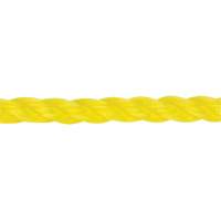 3/8" Braided Yellow Rope, Polypropylene, 630' Distribution Jean Lapalme