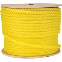 1/2" Braided Yellow Rope, Polypropylene, 335' Distribution Jean Lapalme