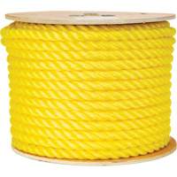 5/8" Braided Yellow Rope, Polypropylene, 200' Distribution Jean Lapalme