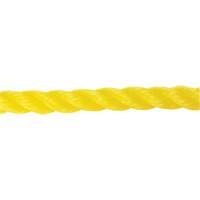 5/8" Braided Yellow Rope, Polypropylene, 200' Distribution Jean Lapalme