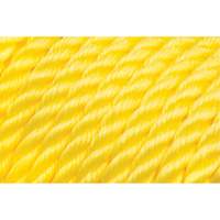 5/8" Braided Yellow Rope, Polypropylene, 200' Distribution Jean Lapalme
