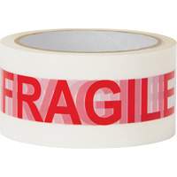 Ruban d'emballage Fragile, Adh&eacute;sif Thermofusible, 2 mils, 48 mm (2") x 100 m (328') Distribution Jean Lapalme