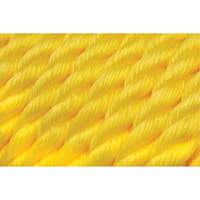 Braided Yellow Rope, Polypropylene, 300' Distribution Jean Lapalme