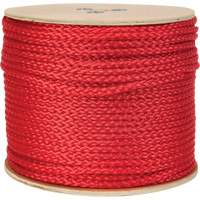Braided Red Rope, Polypropylene, 500' Distribution Jean Lapalme