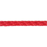 Braided Red Rope, Polypropylene, 500' Distribution Jean Lapalme