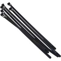 Re-Usable Cable Tie, 14" Long, 50 lbs. Tensile Strength, Black Distribution Jean Lapalme