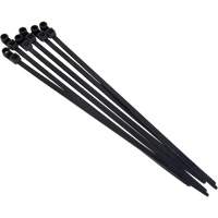 Screw-In Cable Tie, 8" Long, 50 lbs. Tensile Strength, Black Distribution Jean Lapalme