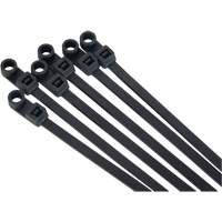 Screw-In Cable Tie, 8" Long, 50 lbs. Tensile Strength, Black Distribution Jean Lapalme