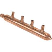 Four Branch Manifold, 3/4" Dia., Copper Distribution Jean Lapalme
