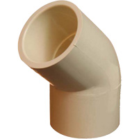 Flowguard Gold&reg; 45° Elbow Fitting, Standard, CPVC, 1/2" Distribution Jean Lapalme
