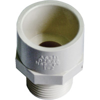 Adaptateur r&eacute;ducteur m&acirc;le, Noeud x MPT, 1/2" x 3/4" dia., PVC-C Distribution Jean Lapalme