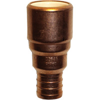 Adaptateur de tuyau, Embout femelle x PEX cannel&eacute;, 1/2" dia., Cuivre/PVC-C Distribution Jean Lapalme