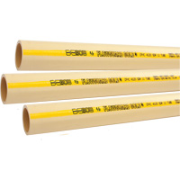 Flowguard Gold&reg; Hot & Cold Water Pipe, CPVC, 20' L x 0.5" Dia. Distribution Jean Lapalme