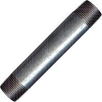 Raccord long, Galvanis&eacute;, 1/2", NPT x NPT Distribution Jean Lapalme