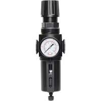 Manual Drain Filter/Regulator with Standard Bowl Modulair 300, 1/4" NPT, 150 PSI, 5.1 fl. oz. Capacity Distribution Jean Lapalme