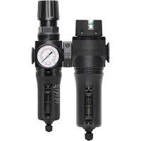 Manual Drain Filter, Regulator & Coalescing Filter with Metal Bowl Modulair 300, 1/4" NPT, 250 PSI, 5.1 fl. oz. Capacity Distribution Jean Lapalme