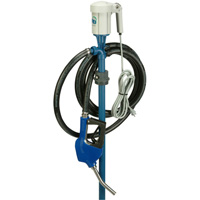 Trousse de pompe pour baril EFP-40 avec moteur S1 avec accessoires pour fluide d&eacute;chappement diesel (DEF), Polypropyl&egrave;ne/Acier inoxydable Distribution Jean Lapalme
