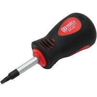 Square Recess Stubby Screwdriver, #2 Tip, Round, 3-1/4" L, Cushion Grip Handle Distribution Jean Lapalme