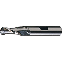 CLEVELAND Centre Cutting Ball Nose Single End Finishers, 1/8" Dia., 2 Flutes, High Speed Steel Distribution Jean Lapalme