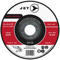 POWER ABRASIVE&reg; Grinding Wheel, 4" x 1/4", 5/8" Arbor, Type 27 Distribution Jean Lapalme