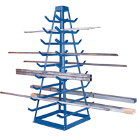 Support pour tuyaux, Horizontal, 9 Niveaux, 18" la x 40" p x 84" h, 1800 lb Cap. Distribution Jean Lapalme