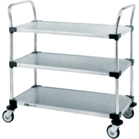 Standard-Duty Utility Carts, 2 Tiers, 24" W x 39" H x 24" D, 500 lbs. Capacity Distribution Jean Lapalme