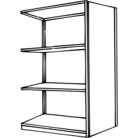 &eacute;l&eacute;ment de rayonnage Interlok, Acier, Sans boulons, Capacit&eacute; 800 lb, 36" la x 76" h x 24" p Distribution Jean Lapalme