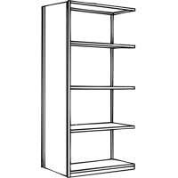 &eacute;l&eacute;ment de rayonnage Interlok, Acier, Sans boulons, Capacit&eacute; 800 lb, 36" la x 100" h x 24" p Distribution Jean Lapalme