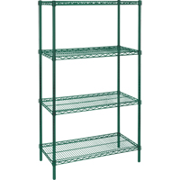 Étagères en treillis métallique revêtu