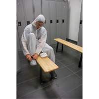 Banc pour vestiaire, Bois, 48" lo x 9-1/2" la x 16-1/2" h Distribution Jean Lapalme