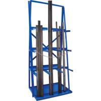 R&acirc;telier de rangement pour barre, Vertical, 3 Niveaux, 36" la x 24" p x 84" h, 3000 lb Cap. Distribution Jean Lapalme