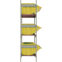 &eacute;tag&egrave;res larges avec bacs g&eacute;ants en plastique, Acier, Sans boulons, De base, 66" la x 60" h x 18" p Distribution Jean Lapalme