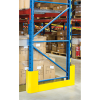 Protecteurs d'all&eacute;es de rayonnages, 3" la x 47" lo x 16" h, Jaune s&eacute;curit&eacute; OSHA Distribution Jean Lapalme