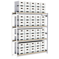 &eacute;tag&egrave;re-classeur de grande largeur, Acier, 4 Tablettes, 72" la x 18" p x 84" h, Ensemble Ajout Distribution Jean Lapalme