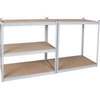 Rayonnage robuste, Acier, Sans boulons, Capacit&eacute; 1200 lb, 48" la x 72" h x 18" p Distribution Jean Lapalme