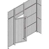 Porte basculante standard pour cloison en treillis m&eacute;tallique, 3' la x 7' h Distribution Jean Lapalme