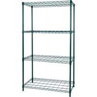 Rayonnage &agrave; tablette pour s&eacute;chage, 4 Tablettes, 36" la x 63" h x 18" p Distribution Jean Lapalme