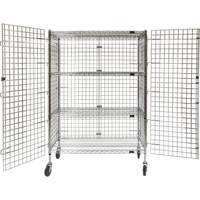 Chariot de s&eacute;curit&eacute;, Chrom&eacute;, 48" x 69" x 24", Capacit&eacute; 500 lb Distribution Jean Lapalme