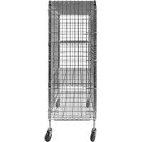 Chariot de s&eacute;curit&eacute;, Chrom&eacute;, 48" x 69" x 24", Capacit&eacute; 500 lb Distribution Jean Lapalme
