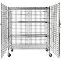Chariot de s&eacute;curit&eacute;, Chrom&eacute;, 60" x 69" x 24", Capacit&eacute; 500 lb Distribution Jean Lapalme