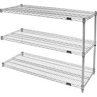&eacute;tag&egrave;res robustes en treillis chromat&eacute;, Ensemble Ajout, Tiers 3, 30" la x 33" h x 14" p Distribution Jean Lapalme