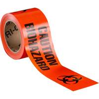 Ruban pour barricade, Anglais, 3" la x 200' lo, 3 mils, Noir/orange Distribution Jean Lapalme