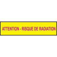 Rubans pour barricades, Français, 3" la x 1000' lo, 3,5 mils, Magenta/jaune Distribution Jean Lapalme