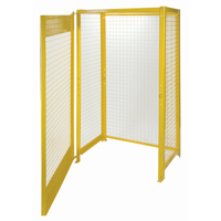 Gas Cylinder Cabinets, 10 Cylinder Capacity, 44" W x 30" D x 74" H, Yellow Distribution Jean Lapalme