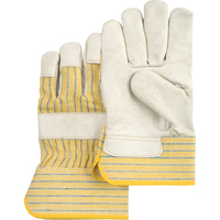 Gants d'ajusteur &agrave; paume s&egrave;che d'usage standard, Grand, Paume en Cuir fleur de vache, Doublure en Coton Distribution Jean Lapalme