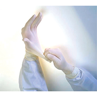 QRP Qualatex&reg; Miracle Grip Examination Gloves, Medium, Latex, 6-mil, Powder-Free, White Distribution Jean Lapalme