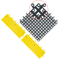 Carrelage no 560 ErgoDeck , PVC, 1-1/2' la c, 1-1/2' lo, 7/8" &eacute;paisseur, Noir Distribution Jean Lapalme