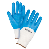 Gants enduits et tricot&eacute;s sans coutures de poids moyen, 9/Grand, R&ecirc;vetement Nitrile, Calibre 13, Enveloppe en Coton Distribution Jean Lapalme