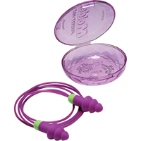Rockets&reg; Reusable Earplugs, Corded, Bulk - Plastic Case, 27 dB NRR, One-Size Distribution Jean Lapalme