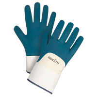 Gants &agrave; poignet de s&eacute;curit&eacute; de poids lourd, 10/T-Grand, R&ecirc;vetement Nitrile, Enveloppe en Coton Distribution Jean Lapalme
